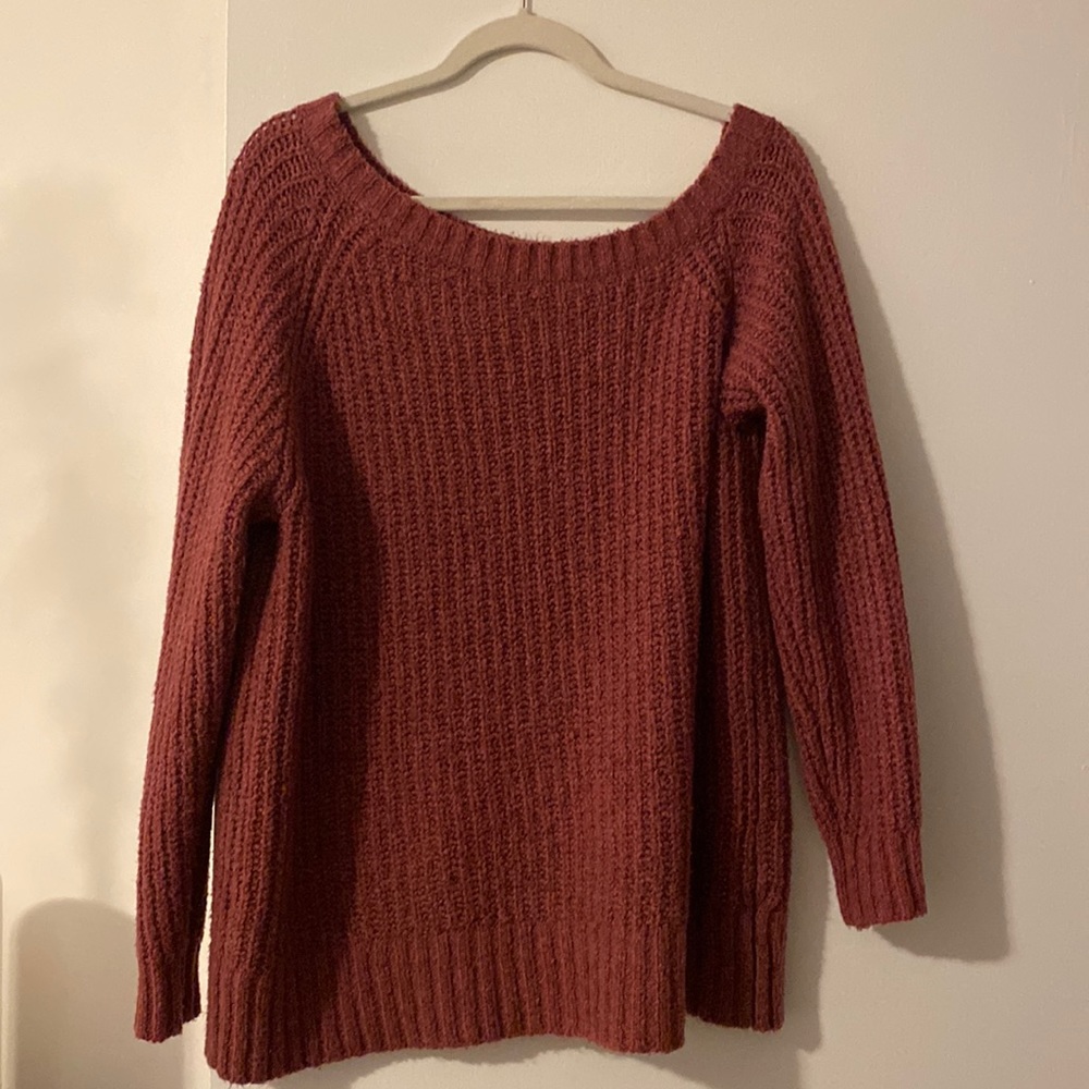 American eagle off the shoulder sweater- oversized